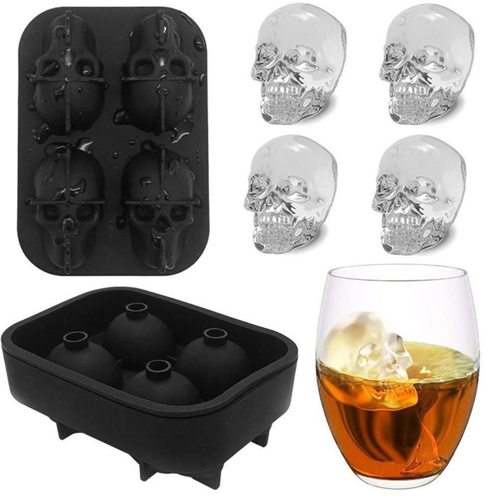 3D Skull Silicon Ice Cube Tray