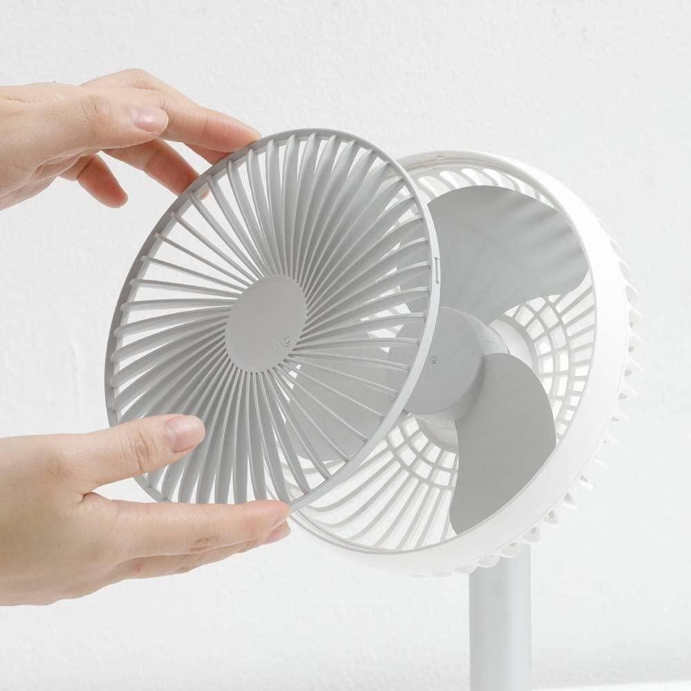 Adjustable Height Telescopic Rechargeable Standing Fan - Cute Rechargeable Pedestal Fan