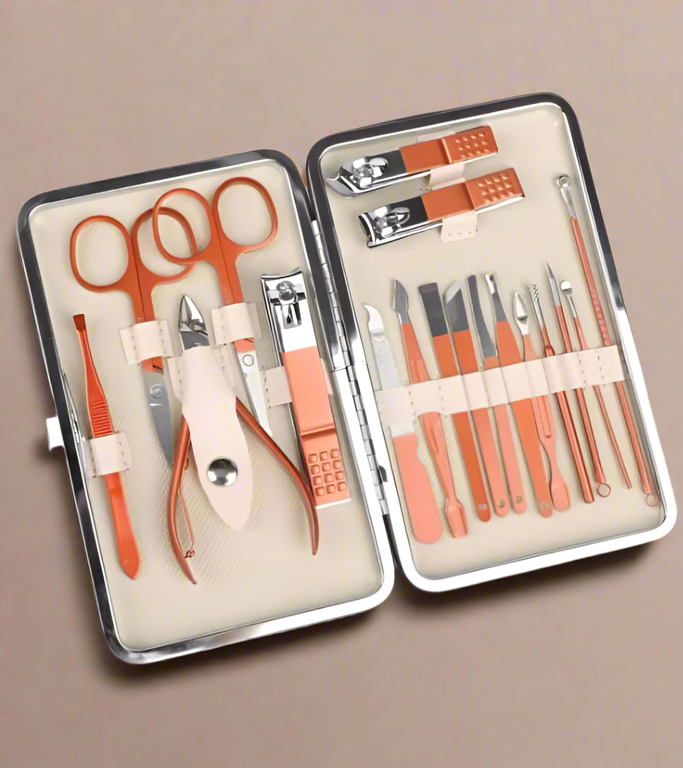 Manicure & Pedicure Nail Tool Kit - 18 in 1 Nail Tool Set