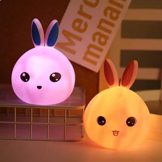 Bunny Silicone Open Eye Touch Lamp