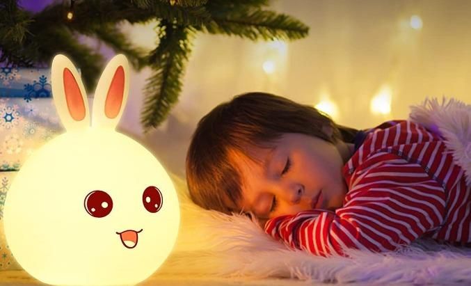 Bunny Silicone Open Eye Touch Lamp