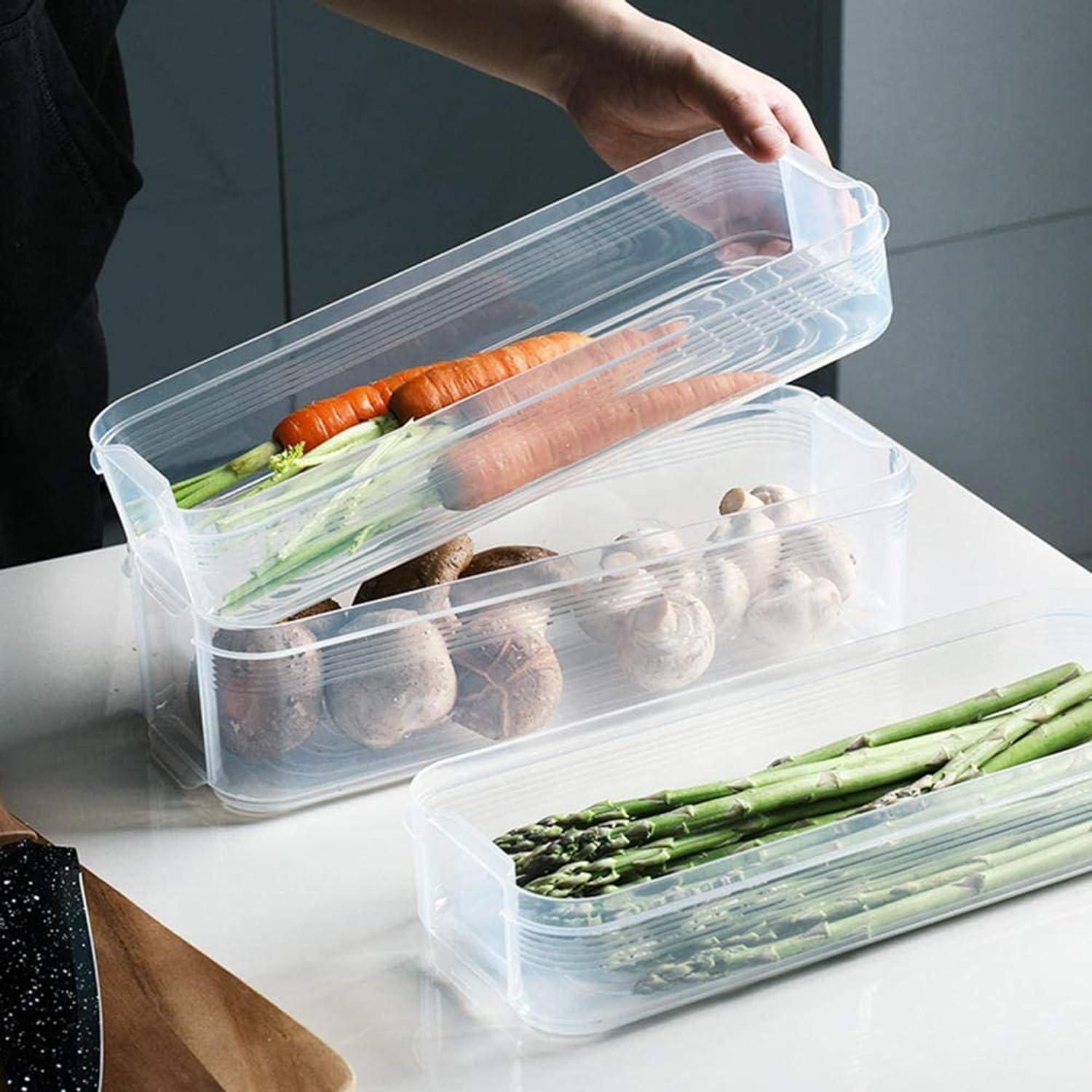 3 Layer Fridge Storage Boxes Fruit vegetable, Fridge Food Storage Containers