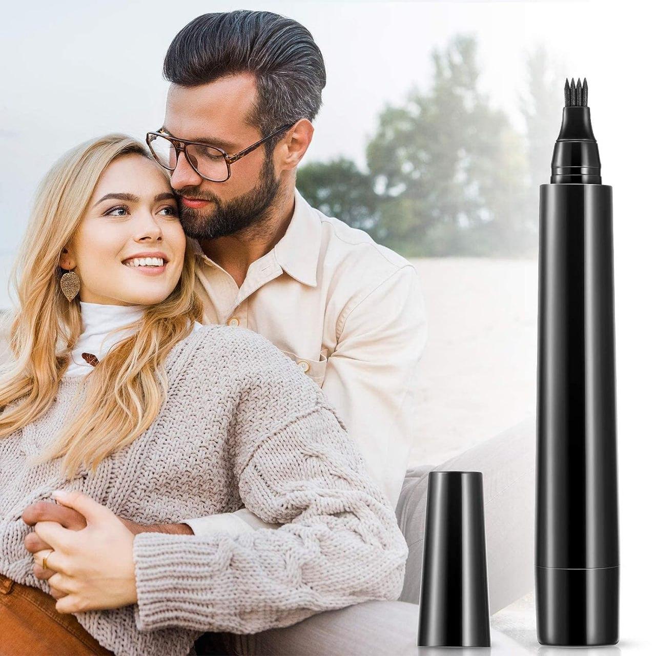 Beard Filler Pen with Beard Brush