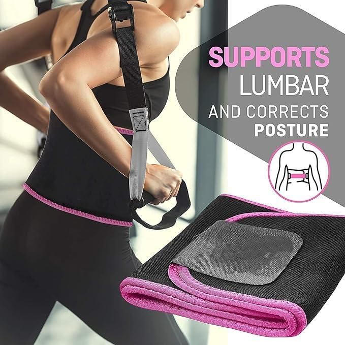Adjustable Waist Trimmer Belt for Weight Loss – Belly Fat Burner Belt for Men & Women | Sweat Sauna Effect Fat Burning Belt
