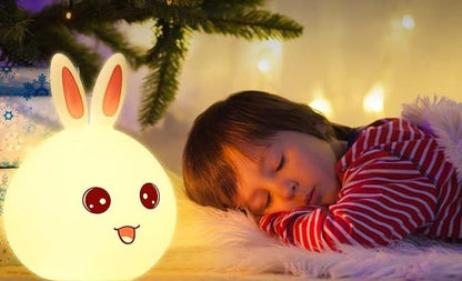 Bunny Silicone Open Eye Touch Lamp
