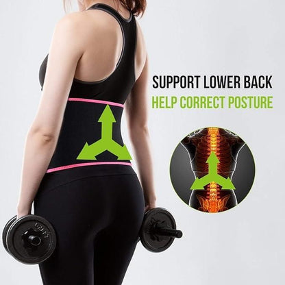 Adjustable Waist Trimmer Belt for Weight Loss – Belly Fat Burner Belt for Men & Women | Sweat Sauna Effect Fat Burning Belt