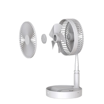 Adjustable Height Telescopic Rechargeable Standing Fan - Cute Rechargeable Pedestal Fan