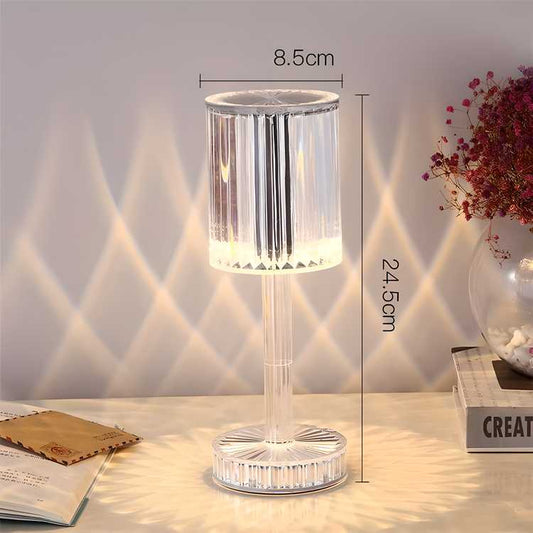 Crystal Diamond Table Lamps Touch Control Changing Light