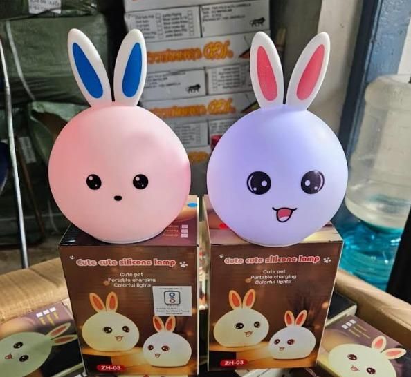 Bunny Silicone Open Eye Touch Lamp