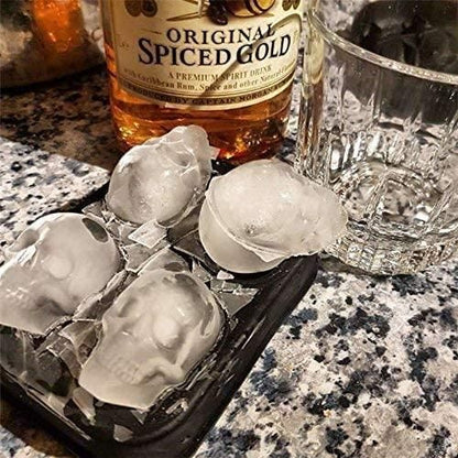 3D Skull Silicon Ice Cube Tray