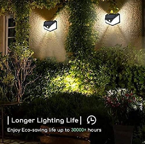 Bright Solar Light for Garden - 100 LED Solar Wireless Motion Sensor Security Lamp/Light for Home, Outdoors Pathways