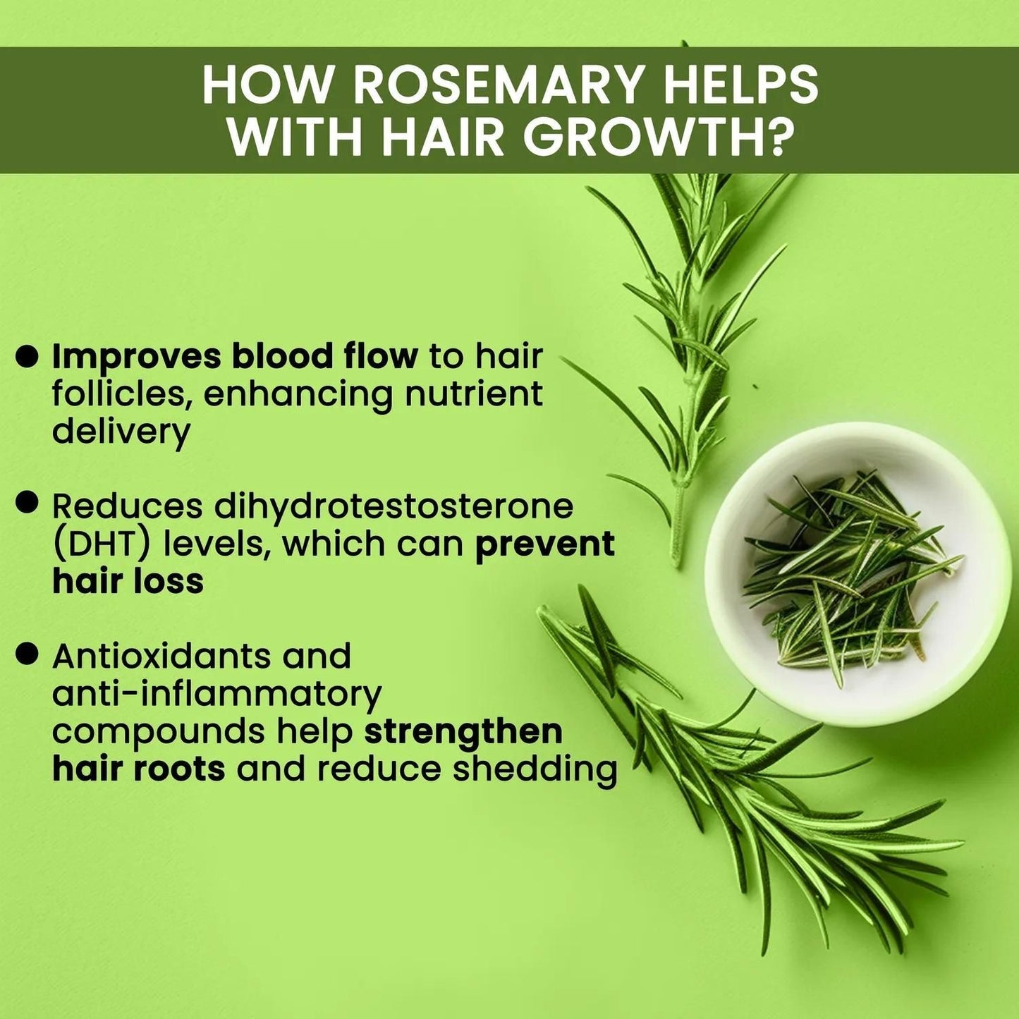 Benefits of Rosemary For Hari Growth