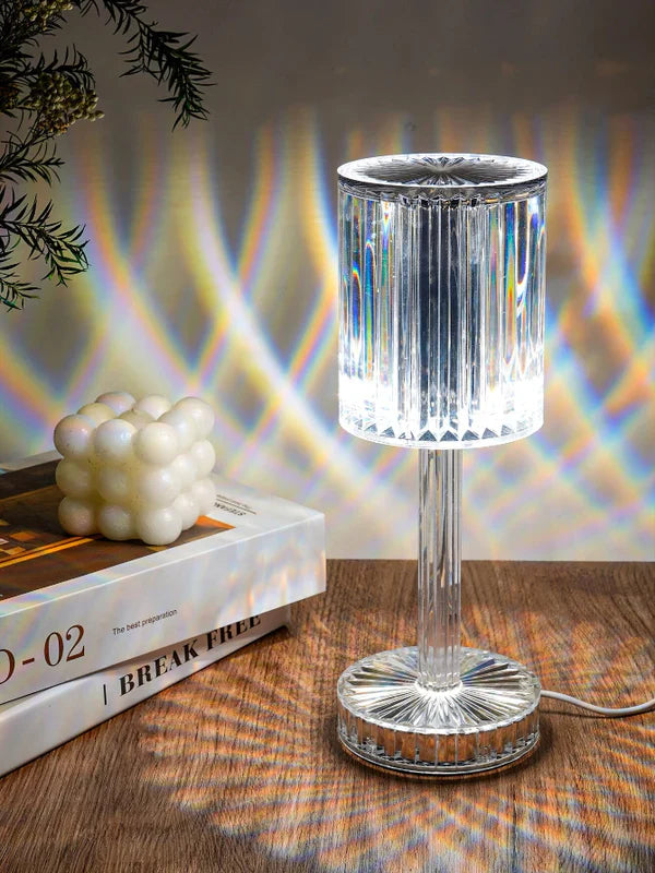 Crystal Diamond Table Lamps Touch Control Changing Light